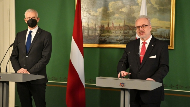 Egils Levits un Krišjānis Kariņš