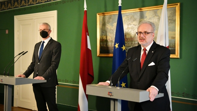 Egils Levits un Krišjānis Kariņš