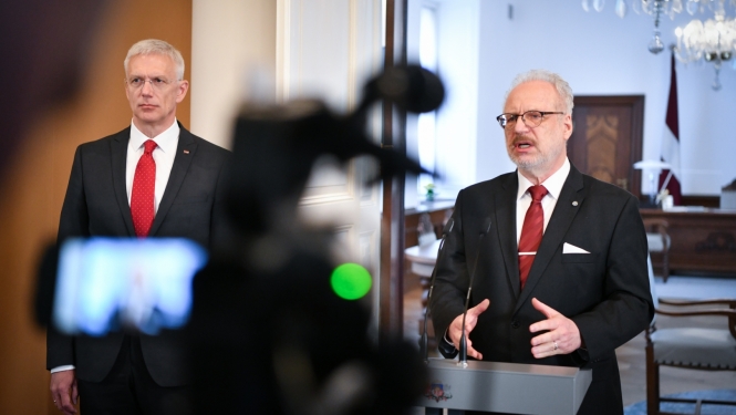 Valsts prezidenta un Ministru prezidenta preses konference