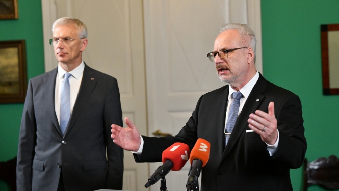 Krišjānis Kariņš un Egils Levits