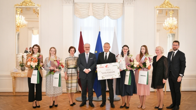 19.05.2023. Valsts prezidents Egils Levits un Andra Levite piedalās akcijas “Meklējam labu ģimenes ārstu” noslēguma pasākumā