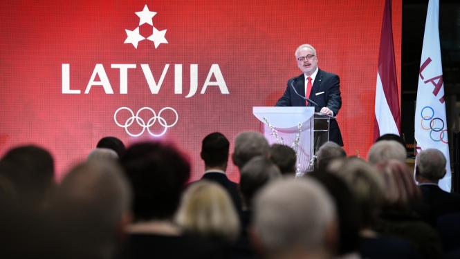 Valsts prezidents Egils Levits piedalās Latvijas Olimpiskās komitejas simtgadei veltītās grāmatas “Olimpiskās medaļas Latvijai” atvēršanas svētkos