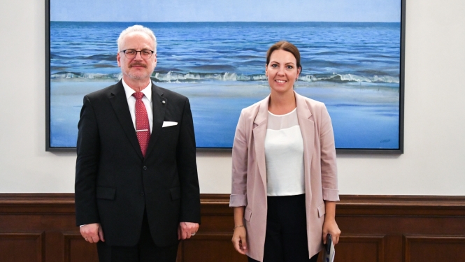 Egils Levits un Anita Muižniece
