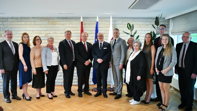 Valsts prezidents Egils Levits tiekas ar PBLA valdes pārstāvjiem