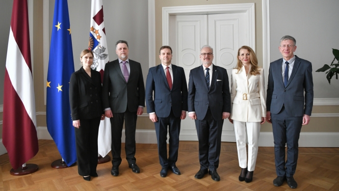 01.03.2023. Valsts prezidents Egils Levits tiekas ar tieslietu sistēmas institūciju vadītājiem un pārrunā aktuālos tieslietu sistēmas attīstības jautājumus. Foto autors: Ilmārs Znotiņš, Valsts prezidenta kanceleja.