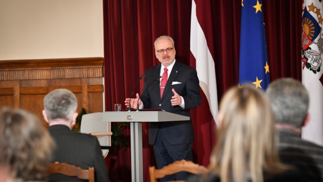 01042022_Valsts prezidents Egils Levits konferencē par vēstures politiku.