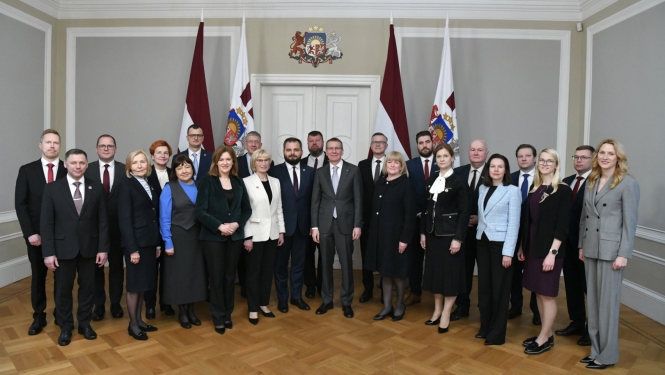 Valsts prezidenta Edgara Rinkēviča tikšanās ar Saeimas frakcijas “Jaunā Vienotība” pārstāvjiem