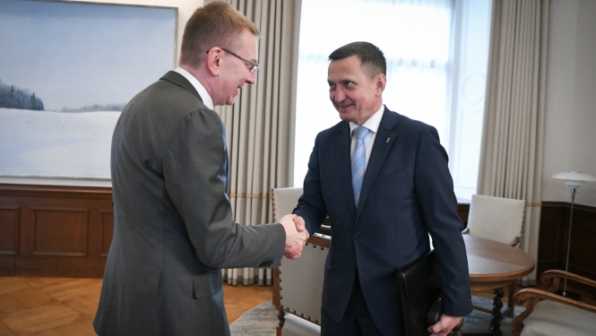 Valsts prezidenta Edgara Rinkēviča tikšanās ar zemkopības ministru Armandu Krauzi