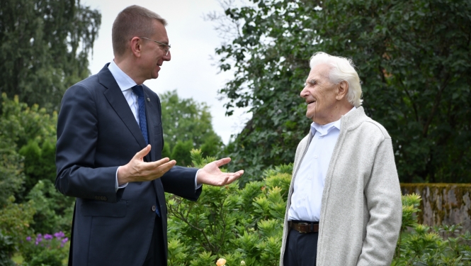 Edgars Rinkēvičs un Jānis Kubilis
