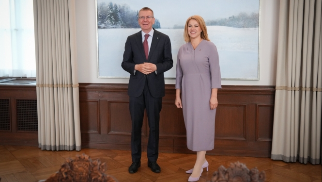 12.06.2024. Valsts prezidenta Edgara Rinkēviča tikšanās ar Ministru prezidenti Eviku Siliņu.