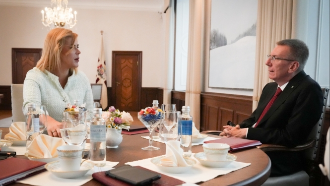 19.06.2024. Valsts prezidenta E. Rinkēviča un Ministru prezidentes E. Siliņas tikšanās