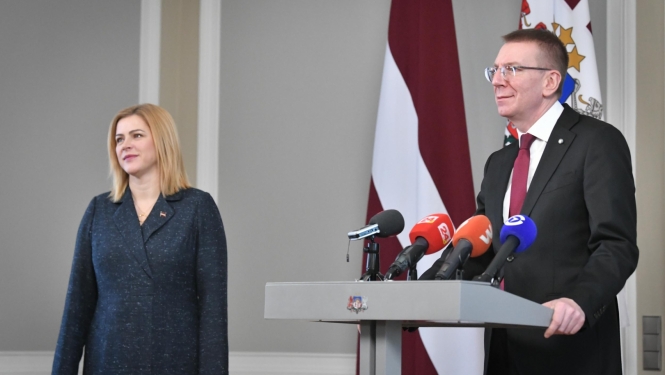06.03.2024. Valsts prezidenta Edgara Rinkēviča tikšanās ar Ministru prezidenti Eviku Siliņu