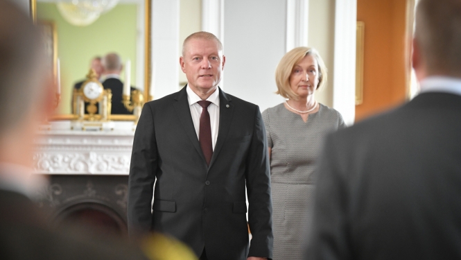 04.09.2023. Akreditācijas vēstules pasniegšana Latvijas Republikas ārkārtējam un pilnvarotajam vēstniekam Azerbaidžānas Republikā Edgaram Skujam