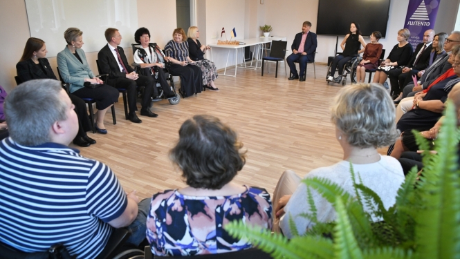 05.09.2023. Valsts prezidenta Edgara Rinkēviča tikšanās ar Latvijas Cilvēku ar īpašām vajadzībām sadarbības organizācijas SUSTENTO pārstāvjiem