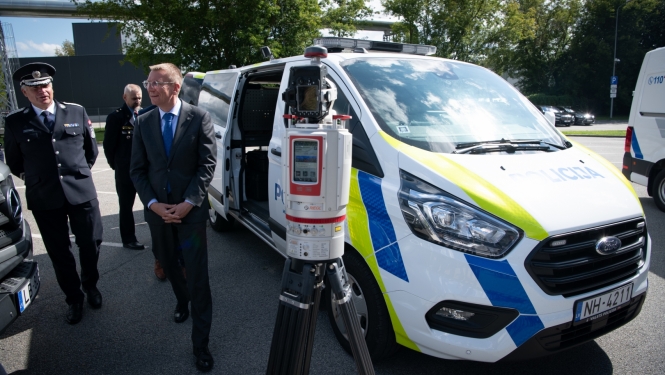 09.08.2023. Valsts prezidents Edgars Rinkēvičs apmeklē Valsts policiju