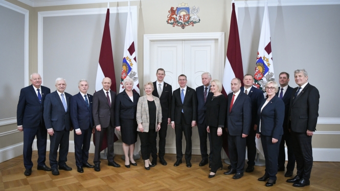 23.01.2024. Valsts prezidenta Edgara Rinkēviča tikšanās ar Saeimas frakcijas “Zaļo un Zemnieku savienība” pārstāvjiem