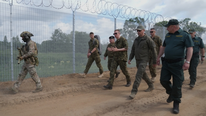 18.06.2024. Valsts prezidents Edgars Rinkēvičs apmeklē Latvijas austrumu robežu un Valsts robežsardzes struktūrvienības