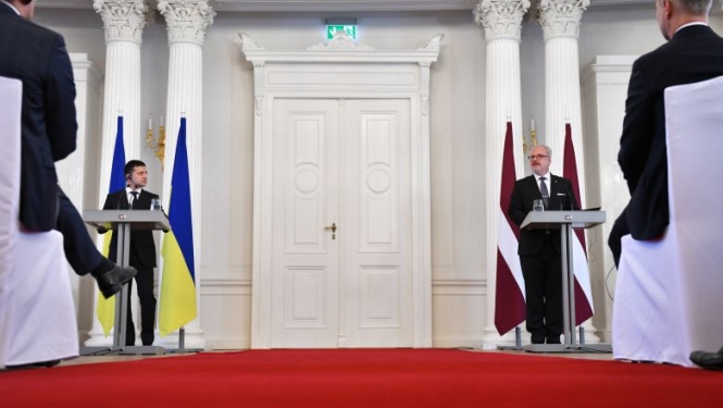 Latvijas Valsts prezidenta uzruna preses konferencē Ukrainas prezidenta oficiālās vizītes laikā Latvijā
