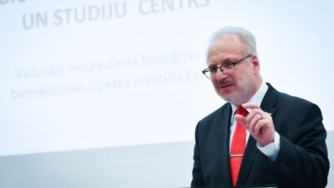 Valsts prezidenta Egila Levita uzruna Latvijas Biomedicīnas pētījumu un studiju centrā