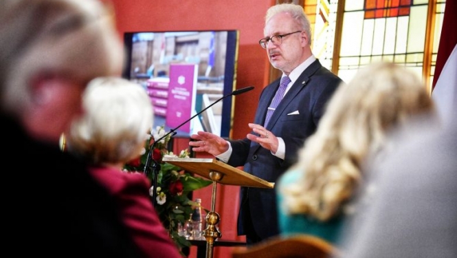 Valsts prezidenta Egila Levita uzruna izdevuma “Latvijas Republikas Satversmes komentāri. II nodaļa “Saeima”” svinīgajā atvēršanas pasākumā