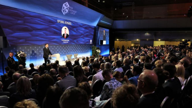 Valsts prezidents Raimonds Vējonis: mēs esam iesaistīti kognitīvā karā, kur kibertelpa ir līdzeklis un stratēģiskā komunikācija ir metode, lai mūs pieveiktu