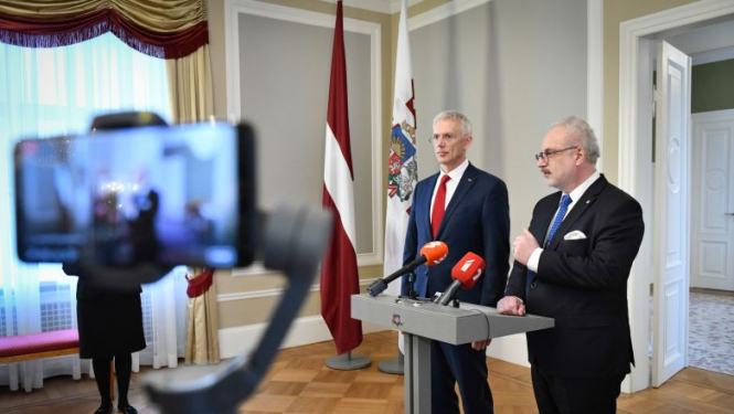 Valsts prezidenta Egila Levita tikšanās ar Ministru prezidentu Krišjāni Kariņu
