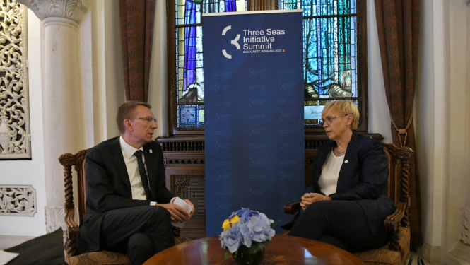 06.09.2023. Valsts prezidenta Edgara Rinkēviča tikšanās ar Slovēnijas prezidenti Natašu Pircu Musaru (Nataša Pirc Musar)