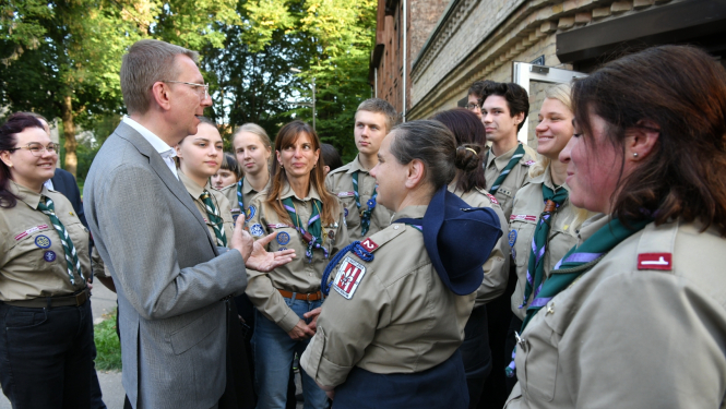 Skautu un gaidu vadītāju nometnes “Būsim modri” apmeklējums