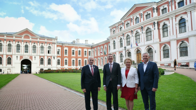 14.09.2023. Valsts prezidenta Edgara Rinkēviča vizīte Jelgavas valstspilsētā. Foto pie Latvijas Biozinātņu un tehnoloģiju universitātes.