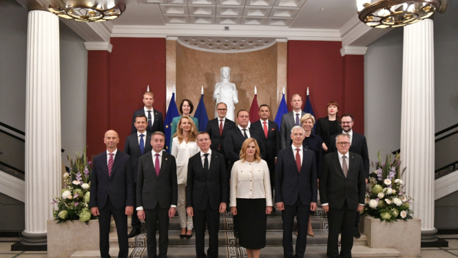 15.09.2023. Valsts prezidents kopā ar 42. Ministru kabineta pārstāvjiem.