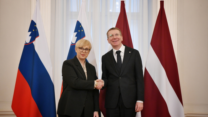 18.12.2023. Valsts prezidents Edgars Rinkēvičs un Slovēnijas Republikas prezidente Nataša Pirca Musara 