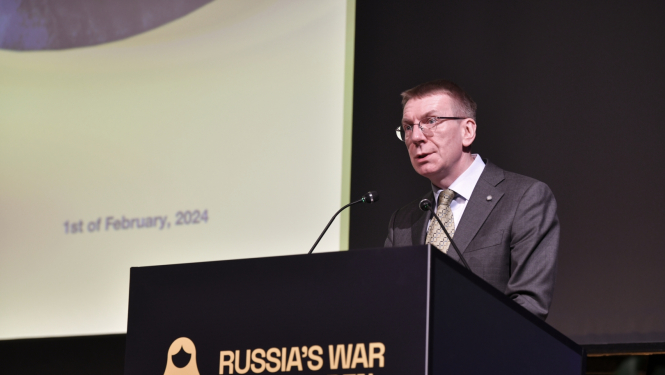 01.02.2024. Valsts prezidenta Edgara Rinkēviča dalība konferencē “Russia's War on Children”