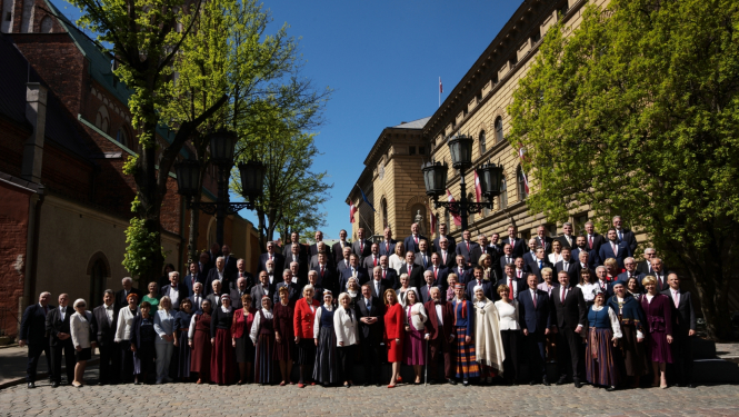 04.05.2024. Valsts prezidenta Edgara Rinkēviča dalība Saeimas svinīgajā sēdē