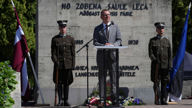 22.06.2024. Valsts prezidenta Edgara Rinkēviča uzruna Cēsu kauju 105. gadadienā