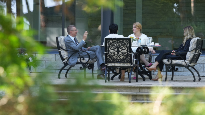 Valsts prezidenta Edgara Rinkēviča tikšanās ar Ministru prezidenti Eviku Siliņu