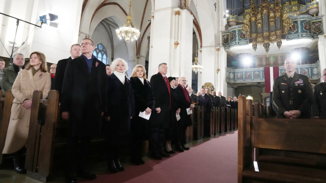 18.11.2024. Valsts prezidenta Edgara Rinkēviča dalība ekumeniskajā dievkalpojumā Rīgas Doma baznīcā