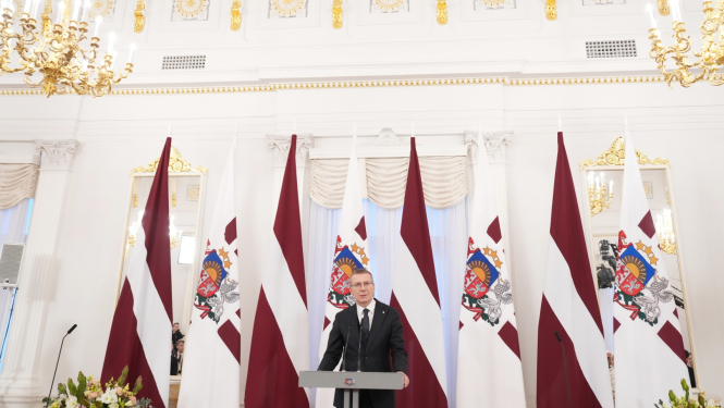 18.11.2024. Valsts prezidenta Edgara Rinkēviča uzruna valsts augstāko apbalvojumu pasniegšanas svinīgajā ceremonijā Rīgas pilī