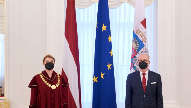 Irēna Kucina un Egils Levits