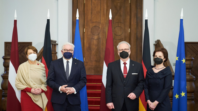 Elke Bīdenbendere, Franks Valters Šteinmeiers, Egils Levits, Andra Levite