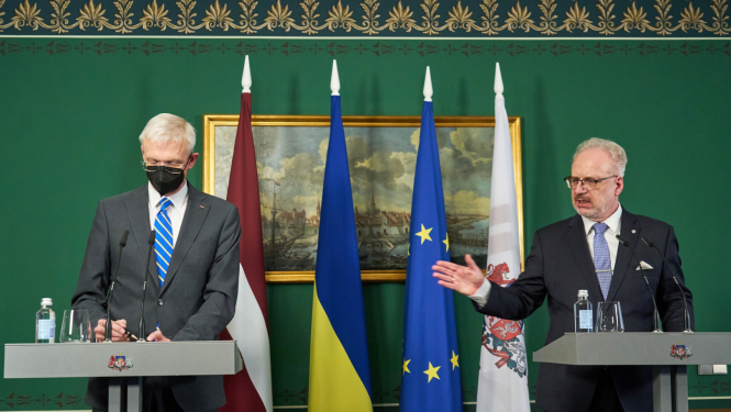 Egils Levits un Krišjānis Kariņš