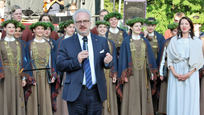 Valsts prezidenta Egila Levita uzruna Lībiešu svētkos Mazirbē 2019. gada 3. augustā