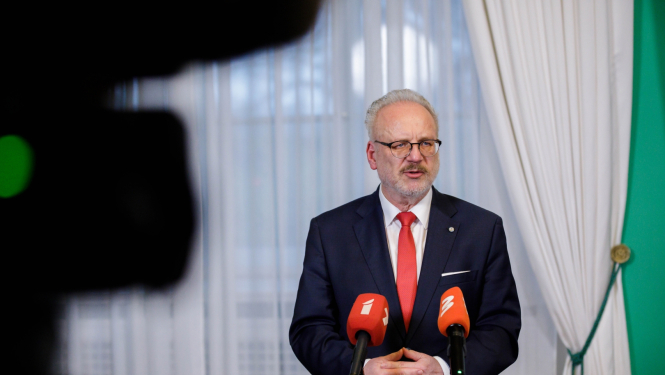 2022. gada 24. oktobrī Valsts prezidents Egils Levits tiekas ar Krišjāni Kariņu 