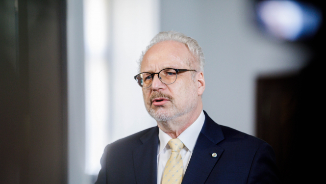 19.04.2023. Valsts prezidents Egils Levits preses konferencē