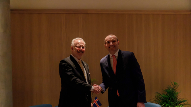 16.05.2023. Valsts prezidents Egils Levits tiekas ar Islandes prezidentu Gudni Jouhannessonu