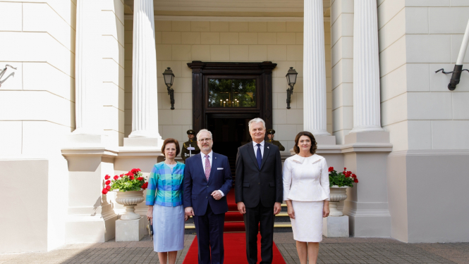 Andra Levite, Egils Levits, Gitans Nausēda, Diāna Nausēdiene