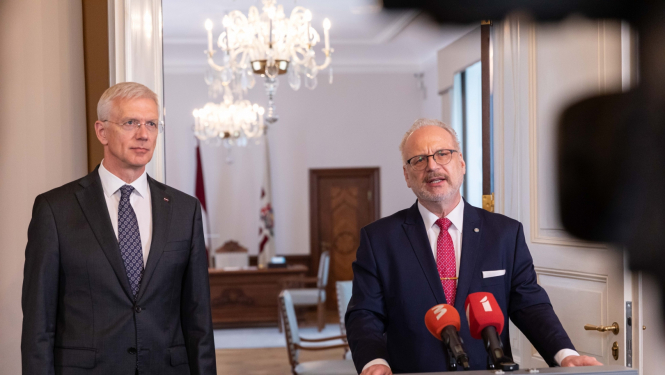 Krišjānis Kariņš un Egils Levits