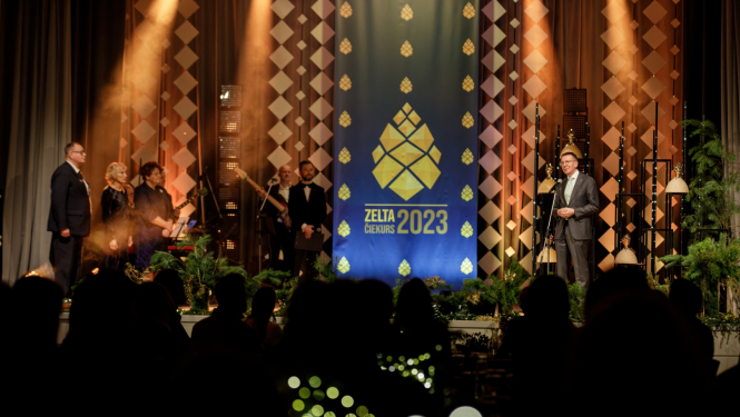 07.12.2023. Valsts prezidenta Edgara Rinkēviča dalība meža nozares gada balvas “Zelta čiekurs 2023” laureātu godināšanā.