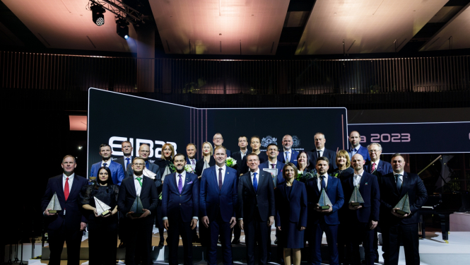 14.12.2023. Valsts prezidenta Edgara Rinkēviča dalība konkursa “Eksporta un inovācijas balva 2023” uzvarētāju apbalvošanas ceremonijā