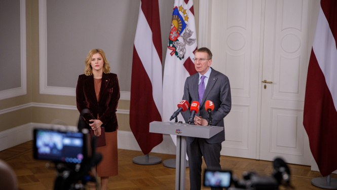 20.12.2023. Valsts prezidenta Edgara Rinkēviča tikšanās ar Ministru prezidenti Eviku Siliņu