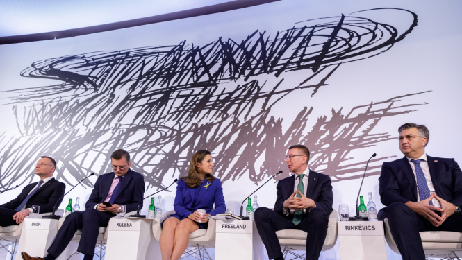 18.01.2024. Valsts prezdienta Edgara Rinkēviča dalība Ukrainai veltītai diskusijai Davosā